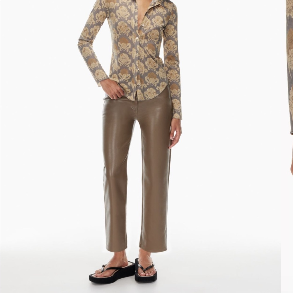 Aritzia Melina Faux Leather Pant